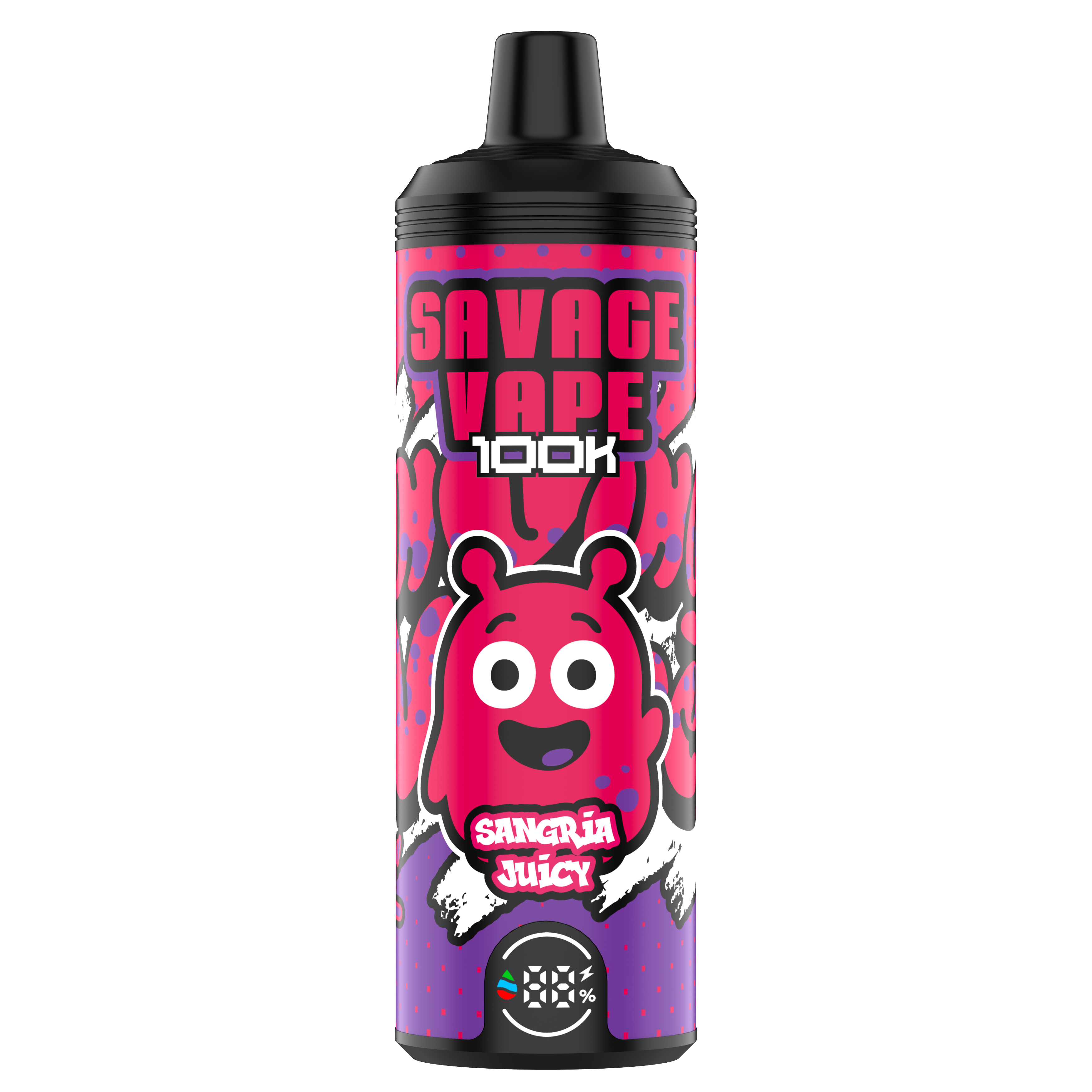 EU-Lagerhaus Original Savage Vape MTL 100000 Puff 80000 65000 Elektronische Zigaretten-Vaper Dual Mesh Spule 50ml E-Liquid-Einweg-Vape 100K 80K 65K-Sangria Juicy