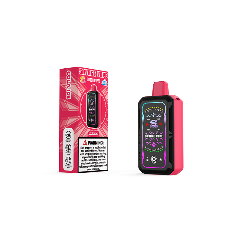 Savage S Power 30k Puff 30000 Einweg-Vape-E-Zigarette mit vollem Display – Cola Ice