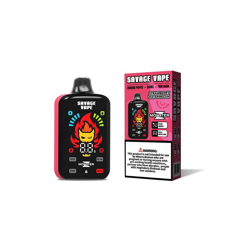 EU Warehouse Savage Vape Monster Z 30000 Puff 30k Einweg-Vape E-Zigarette-Erdbeer-Wassermelone