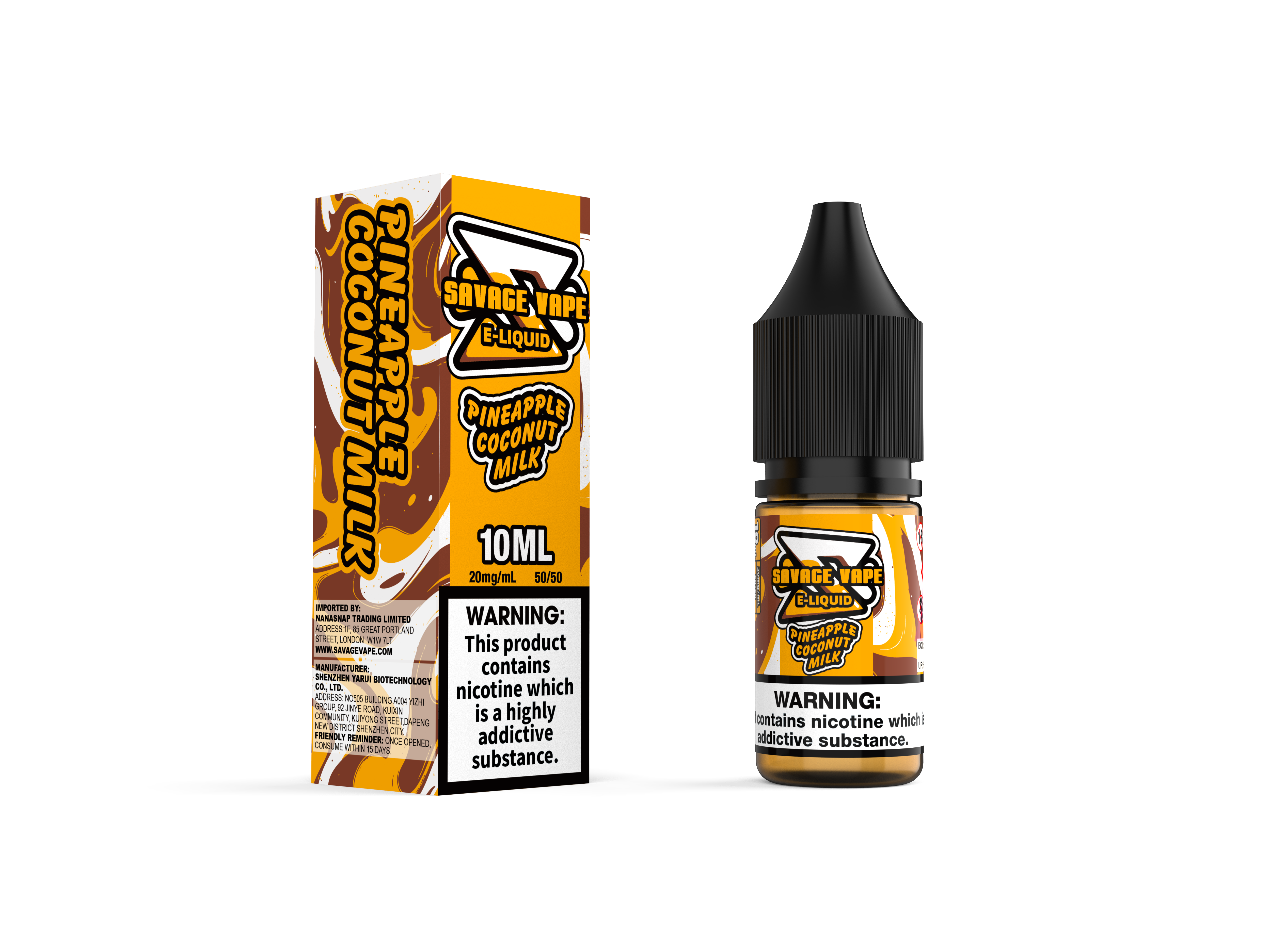 Wildes Vape E flüssig 2 mg Nikotinsalz 10 ml TPD-Bluberry Cranberry Cherry