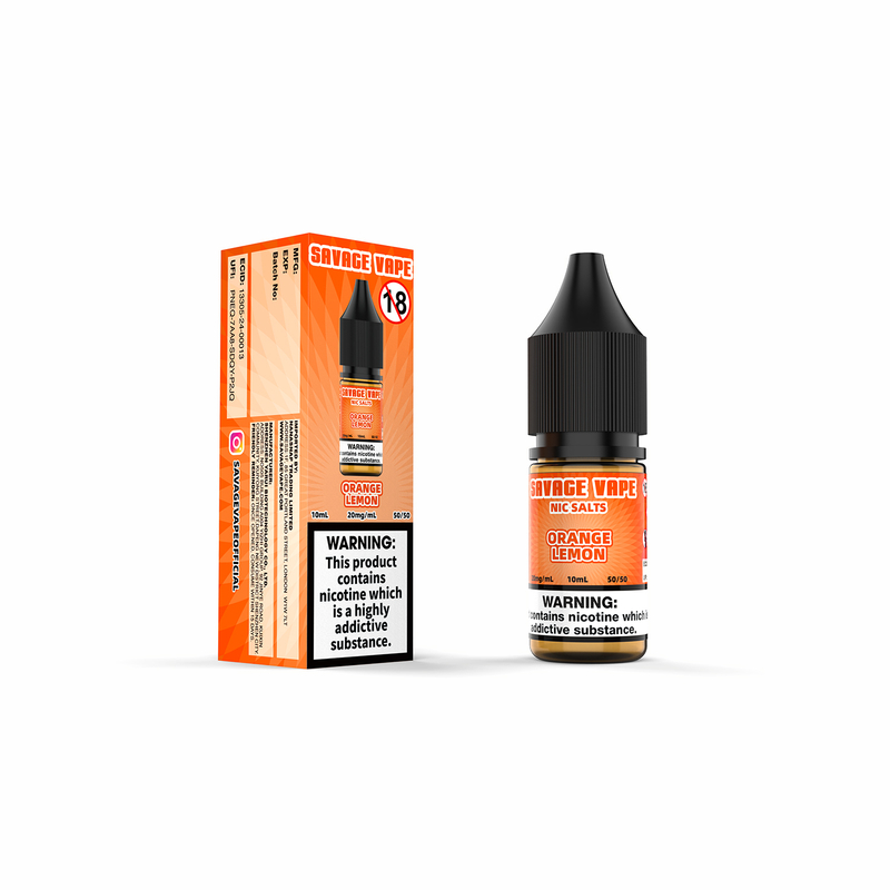 Savage Vape Orange Lemon Nic Salt E-Liquid 20 mg 2 ml TPD