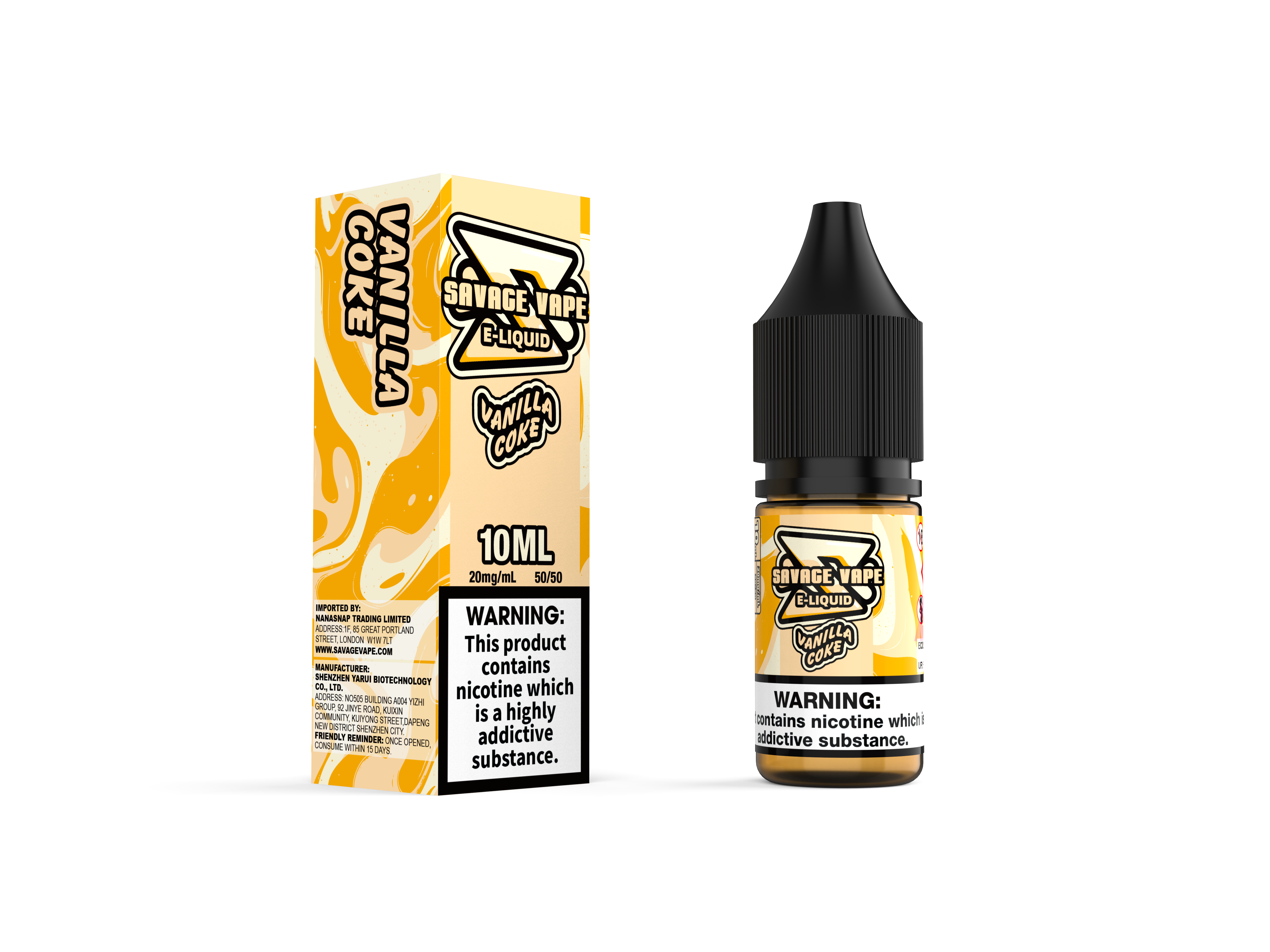 Wildes Vape E flüssig 2 mg Nikotinsalz 10 ml TPD-Bluberry Cranberry Cherry