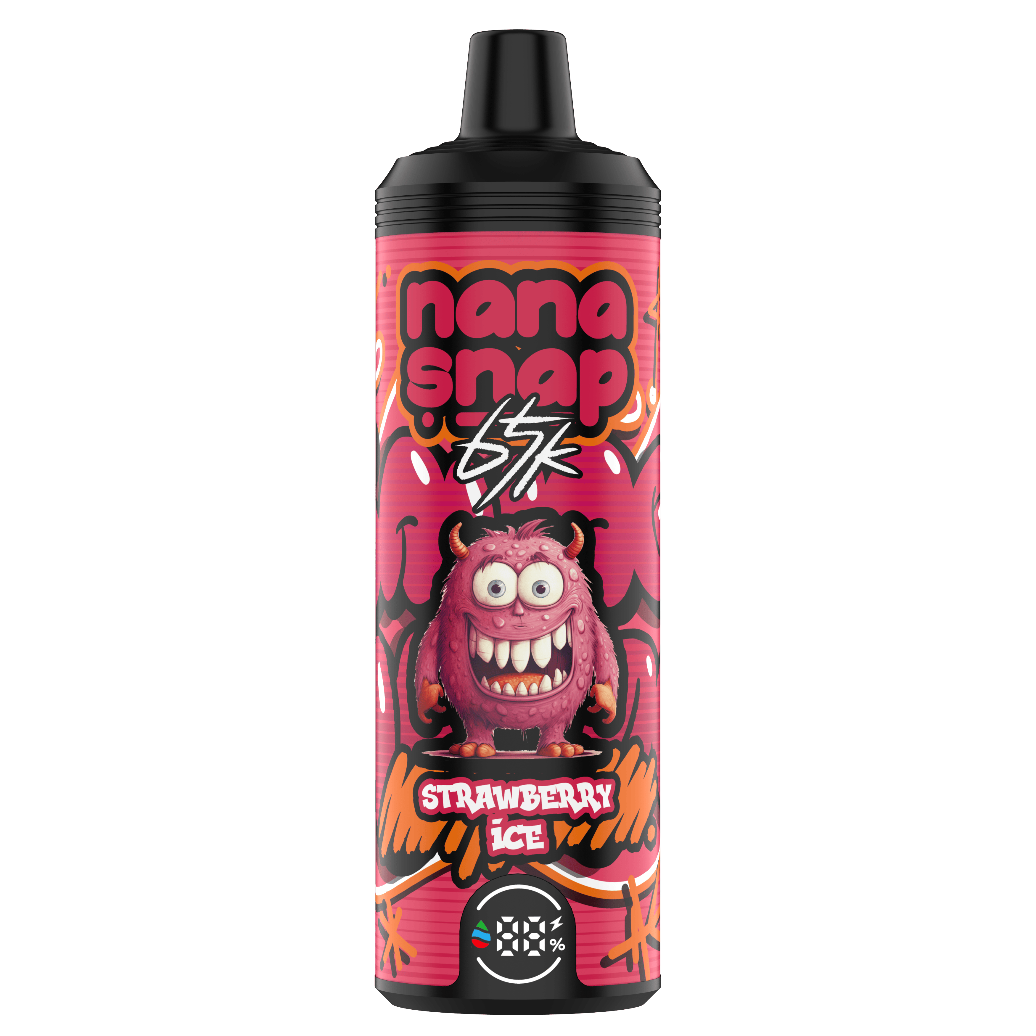 Hochwertige Nanasnap Shisha 65000 Puff 60000 50000 E Zigarettenschilde Pocket Shisha Dtl VAPER 40 ml E-Liquid Dual Mesh Spule Eu Lagerhause Einwegvolf 65k 60k 50k-Strawberry-Eis