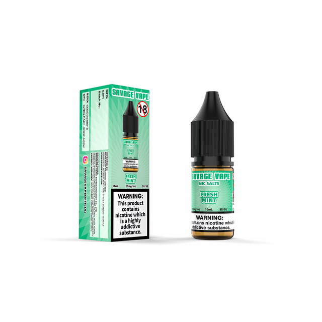 Savage Vape Fresh Mint Nic Salt E-Liquid 20 mg 2 ml TPD