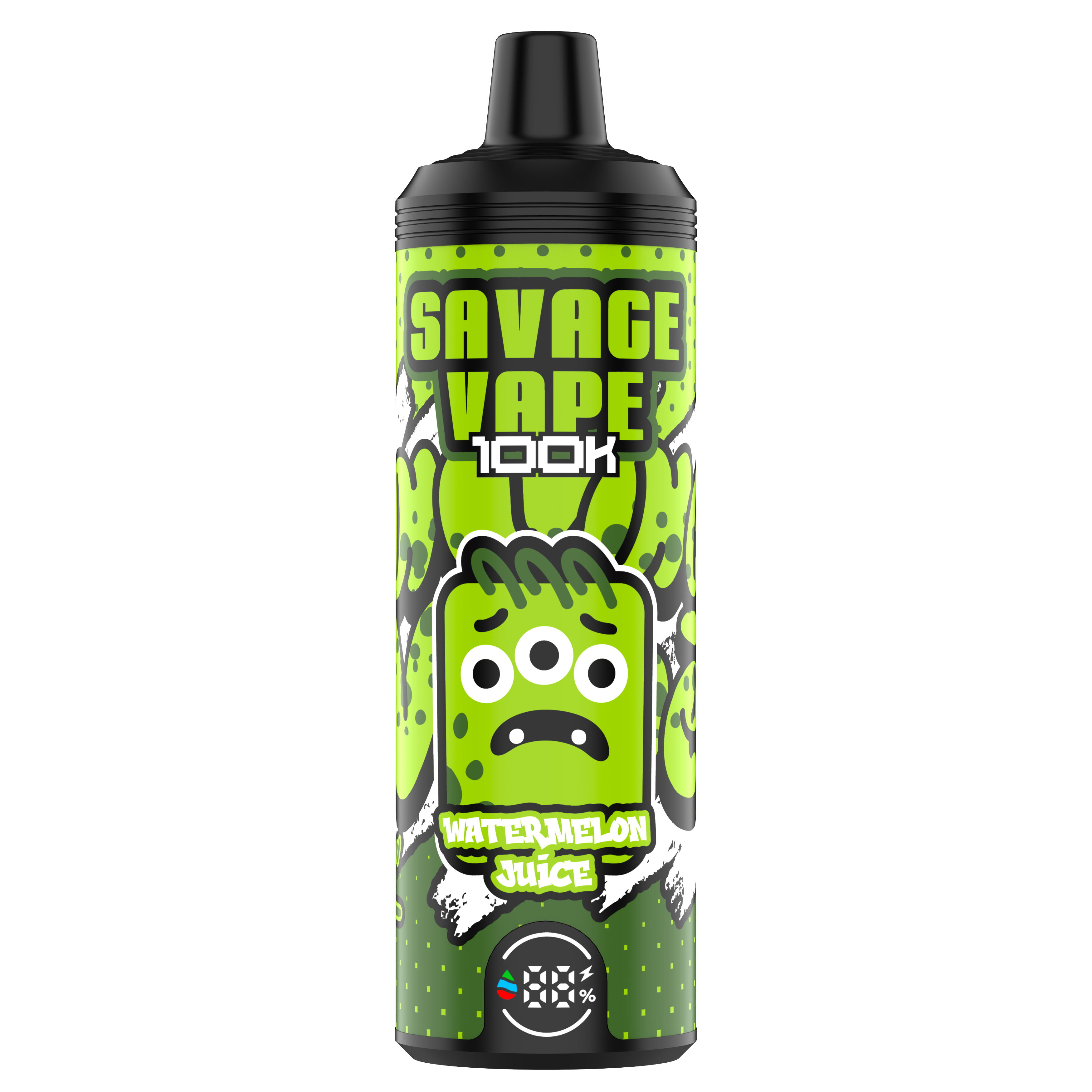 EU-Lagerhause Original Savage Vape MTL 100000 Puff 80000 65000 Elektronische Zigarette Vaper Dual Mesh Spule 50ml E-Liquid-Einweg-Vape 100K 80K 65K-Watermelon-Saft
