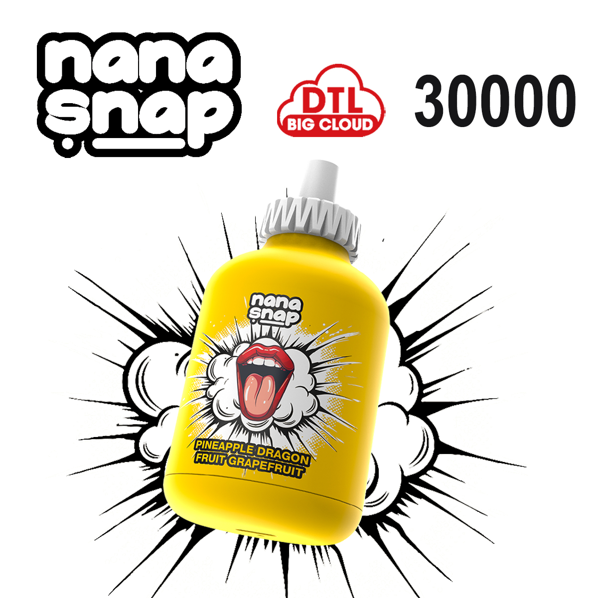 DTL BIG SMOKE VAPE NANASNAP 30000 PUFFS