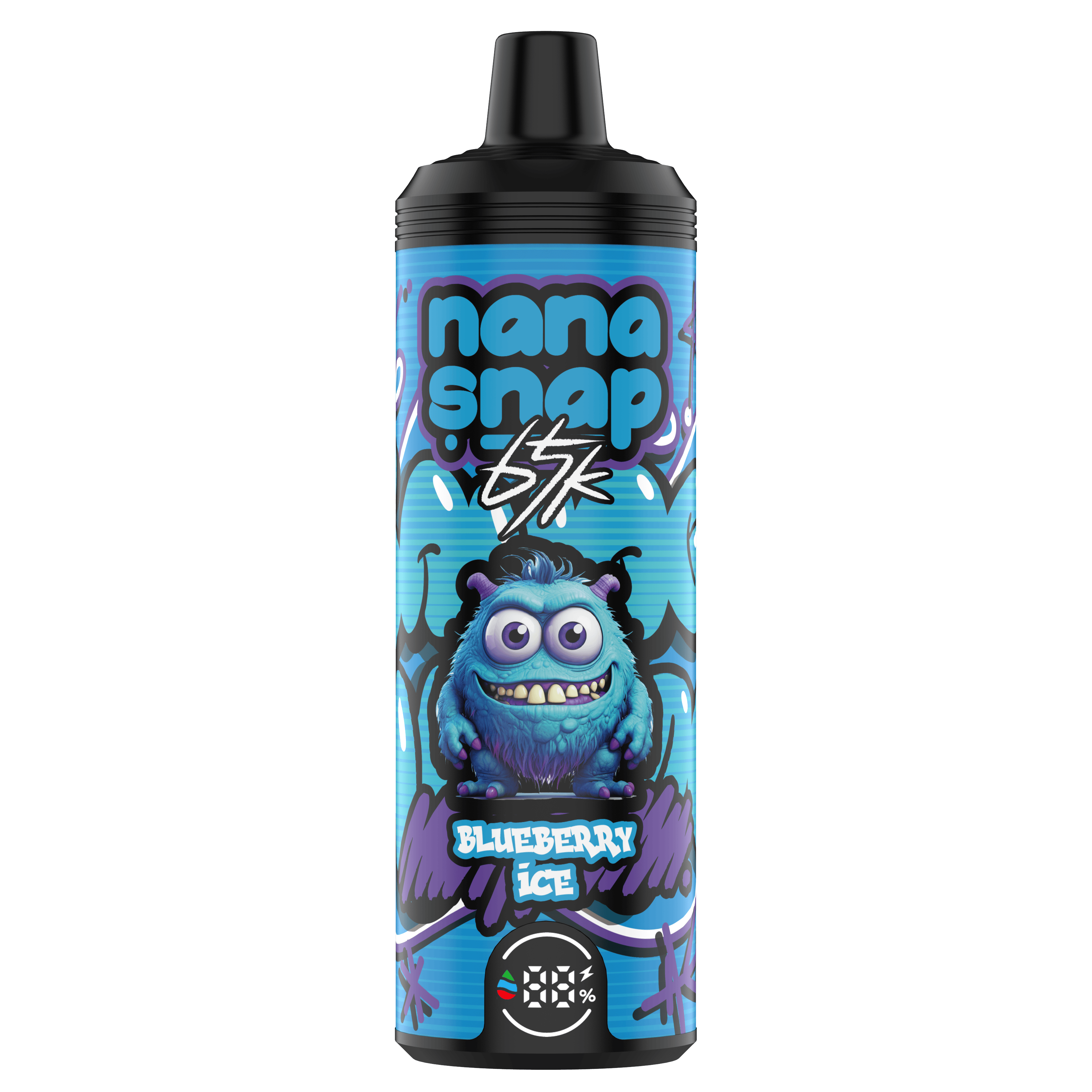 Hochwertige Nanasnap Shisha 65000 Puff 60000 50000 E Zigarette Pod Tasche Shisha DTL VAPER 40 ml E-Liquid Dual Mesh Spule Eu Lagerhause Einwegvolf 65k 60k 50 k-Bleuerbeereis