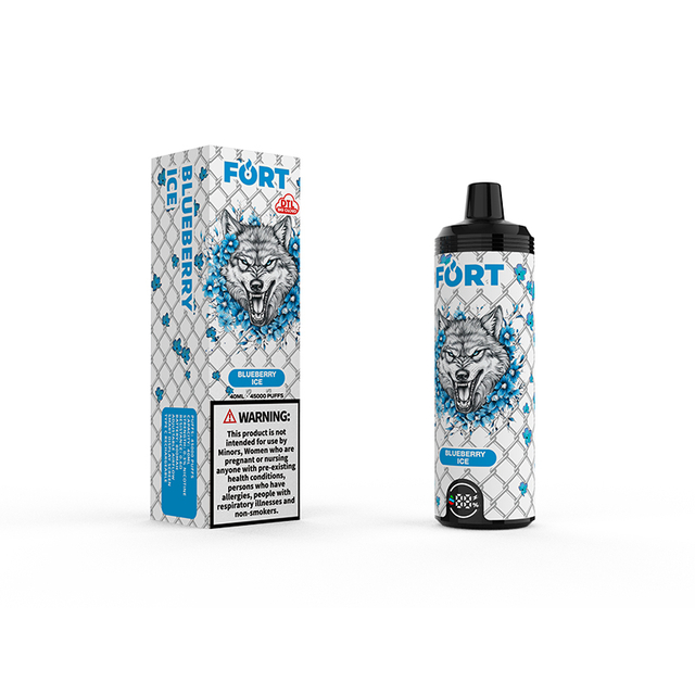 SAVAGE FORT SHISHA 45000 PUFFS 50000 Einweg-Vape-E-Zigarette mit einstellbarem Luftstrom – Blueberry Ice