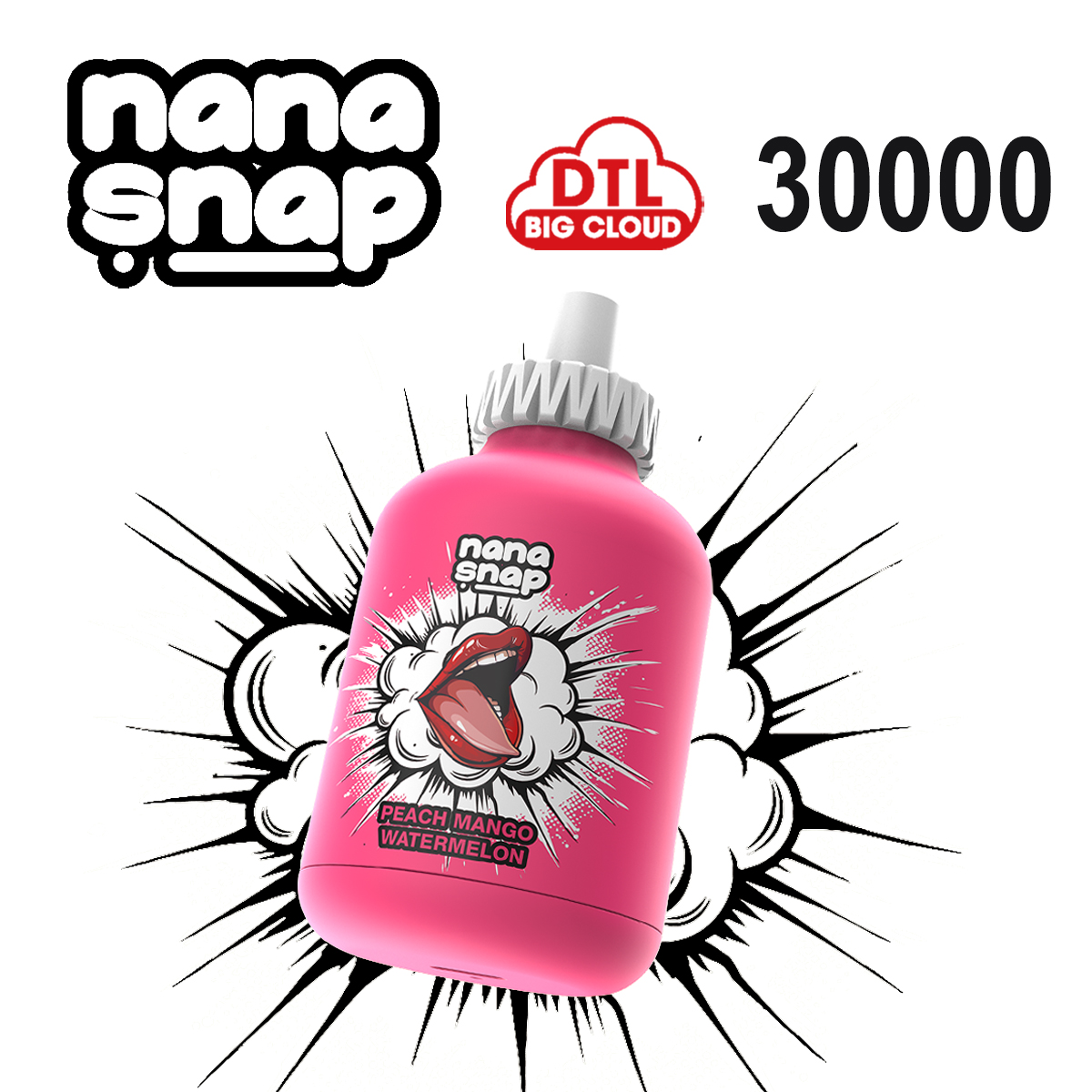 DTL BIG SMOKE VAPE NANASNAP 30000 PUFFS